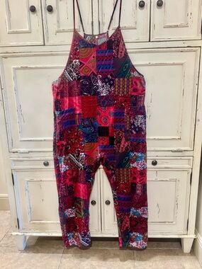 Women’s Patchwork-Print Jumpsuit in Multicolor